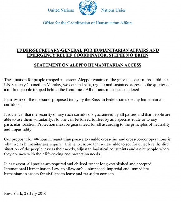 erc usg stephen obrien statement on aleppo syria 28july2016 580x646